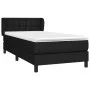 Box spring bed with black fabric mattress 90x190 cm by vidaXL, Beds and slatted bases - Ref: Foro24-3126527, Price: 288,05 €,...