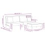 Sofá cama de 2 plazas con almohadas y taburete tela negro