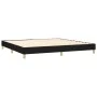 Box spring bed with black fabric mattress 200x200 cm by vidaXL, Beds and slatted bases - Ref: Foro24-3126671, Price: 587,12 €...