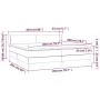 Box spring bed with black fabric mattress 200x200 cm by vidaXL, Beds and slatted bases - Ref: Foro24-3126671, Price: 587,12 €...