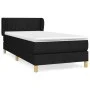 Box spring bed with black fabric mattress 100x200 cm by vidaXL, Beds and slatted bases - Ref: Foro24-3126943, Price: 304,52 €...