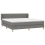Box spring bed with dark gray fabric mattress 180x200 cm by vidaXL, Beds and slatted bases - Ref: Foro24-3126982, Price: 580,...