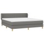 Boxspringbett mit dunkelgrauer Stoffmatratze 180x200 cm von vidaXL, Betten und Lattenroste - Ref: Foro24-3126982, Preis: 594,...