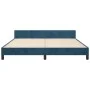 Estructura cama con cabecero terciopelo azul oscuro 180x200 cm de vidaXL, Camas y somieres - Ref: Foro24-3125895, Precio: 240...