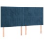 Dark blue velvet bed frame with headboard 180x200 cm by vidaXL, Beds and slatted bases - Ref: Foro24-3125895, Price: 227,59 €...