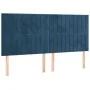 Estructura cama con cabecero terciopelo azul oscuro 180x200 cm de vidaXL, Camas y somieres - Ref: Foro24-3125895, Precio: 240...