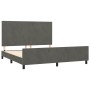 Dark gray velvet bed frame with headboard 180x200 cm by vidaXL, Beds and slatted bases - Ref: Foro24-3125648, Price: 227,40 €...