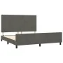 Dark gray velvet bed frame with headboard 180x200 cm by vidaXL, Beds and slatted bases - Ref: Foro24-3125648, Price: 223,15 €...