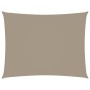 Toldo de vela rectangular tela Oxford gris taupe 2,5x3,5 m