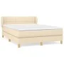 Boxspringbett mit cremefarbener Stoffmatratze 140x200 cm von vidaXL, Betten und Lattenroste - Ref: Foro24-3126810, Preis: 442...