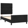 Estructura de cama con cabecero de terciopelo negro 90x200 cm de vidaXL, Camas y somieres - Ref: Foro24-3125918, Precio: 182,...