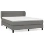 Box spring bed with dark gray fabric mattress 140x190 cm by vidaXL, Beds and slatted bases - Ref: Foro24-3126318, Price: 487,...