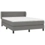 Box spring bed with dark gray fabric mattress 140x190 cm by vidaXL, Beds and slatted bases - Ref: Foro24-3126318, Price: 487,...