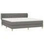 Box spring bed with dark gray fabric mattress 180x200 cm by vidaXL, Beds and slatted bases - Ref: Foro24-3127062, Price: 613,...