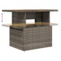 Conjunto de sofá de jardín con cojín 6 pcs Gris