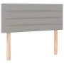 Box spring bed with light gray fabric mattress 90x190 cm by vidaXL, Beds and slatted bases - Ref: Foro24-3126285, Price: 294,...