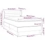 Box spring bed with light gray fabric mattress 90x190 cm by vidaXL, Beds and slatted bases - Ref: Foro24-3126285, Price: 294,...