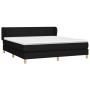 Boxspringbett mit schwarzer Stoffmatratze 160x200 cm von vidaXL, Betten und Lattenroste - Ref: Foro24-3126655, Preis: 518,74 ...