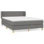 Box spring bed with dark gray fabric mattress 140x200 cm by vidaXL, Beds and slatted bases - Ref: Foro24-3126646, Price: 439,...