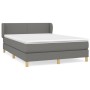 Boxspringbett mit dunkelgrauer Stoffmatratze 140x200 cm von vidaXL, Betten und Lattenroste - Ref: Foro24-3126646, Preis: 440,...