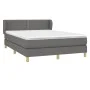 Box spring bed with dark gray fabric mattress 140x190 cm by vidaXL, Beds and slatted bases - Ref: Foro24-3126718, Price: 507,...