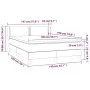 Box spring bed with dark gray fabric mattress 140x190 cm by vidaXL, Beds and slatted bases - Ref: Foro24-3126718, Price: 507,...