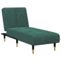 Juego de sofás 2 piezas terciopelo verde oscuro