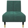 Juego de sofás 2 piezas terciopelo verde oscuro