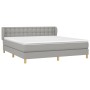 Boxspringbett mit hellgrauer Stoffmatratze 180x200 cm von vidaXL, Betten und Lattenroste - Ref: Foro24-3127141, Preis: 553,53...
