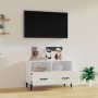Glänzend weißer Sperrholz-TV-Schrank 80x36x50 cm von vidaXL, TV-Möbel - Ref: Foro24-812597, Preis: 60,12 €, Rabatt: %