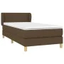 Box spring bed with dark brown fabric mattress 90x200 cm by vidaXL, Beds and slatted bases - Ref: Foro24-3126696, Price: 295,...