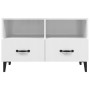 Glänzend weißer Sperrholz-TV-Schrank 80x36x50 cm von vidaXL, TV-Möbel - Ref: Foro24-812597, Preis: 60,12 €, Rabatt: %
