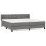 Box spring bed with dark gray fabric mattress 200x200 cm by vidaXL, Beds and slatted bases - Ref: Foro24-3126510, Price: 593,...