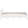 Cama sin colchón madera maciza de pino blanca 180x200 cm
