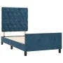 Dark blue velvet bed frame with headboard 80x200 cm by vidaXL, Beds and slatted bases - Ref: Foro24-3125908, Price: 154,00 €,...