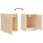 Armario de pared de madera maciza de pino 30x30x40 cm de vidaXL, Estantes y estanterías - Ref: Foro24-813475, Precio: 31,86 €...