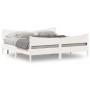 Cama sin colchón madera maciza de pino blanca 180x200 cm