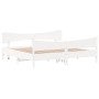 Cama sin colchón madera maciza de pino blanca 180x200 cm