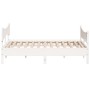 Cama sin colchón madera maciza de pino blanca 180x200 cm