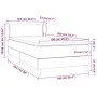 Box spring bed with dark gray fabric mattress 100x200 cm by vidaXL, Beds and slatted bases - Ref: Foro24-3126702, Price: 317,...
