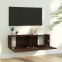 TV-Möbel aus geräucherter Eichenfurnier 100x30x30 cm von vidaXL, TV-Möbel - Ref: Foro24-815096, Preis: 42,47 €, Rabatt: %