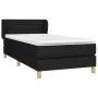 Box spring bed with black fabric mattress 90x190 cm by vidaXL, Beds and slatted bases - Ref: Foro24-3126847, Price: 284,05 €,...