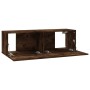 Mueble de TV madera contrachapada roble ahumado 100x30x30 cm de vidaXL, Muebles TV - Ref: Foro24-815096, Precio: 42,42 €, Des...
