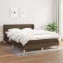Box spring bed with dark brown fabric mattress 140x190 cm by vidaXL, Beds and slatted bases - Ref: Foro24-3126720, Price: 442...