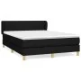 Cama box spring con colchón tela negro 140x190 cm de vidaXL, Camas y somieres - Ref: Foro24-3126799, Precio: 463,35 €, Descue...