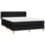 Box spring bed with black fabric mattress 140x190 cm by vidaXL, Beds and slatted bases - Ref: Foro24-3126799, Price: 482,57 €...