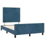 Dark blue velvet bed frame with headboard 120x200cm by vidaXL, Beds and slatted bases - Ref: Foro24-3125627, Price: 175,01 €,...