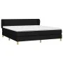 Cama box spring con colchón tela negro 180x200 cm de vidaXL, Camas y somieres - Ref: Foro24-3126983, Precio: 547,26 €, Descue...