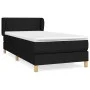 Box spring bed with black fabric mattress 90x190 cm by vidaXL, Beds and slatted bases - Ref: Foro24-3126607, Price: 283,41 €,...