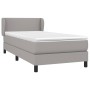 Cama box spring con colchón tela gris claro 90x200 cm de vidaXL, Camas y somieres - Ref: Foro24-3126053, Precio: 314,79 €, De...